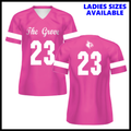 Harmony Grove Sublimated Football Jersey Spirit T-Shirt PINK EDITION