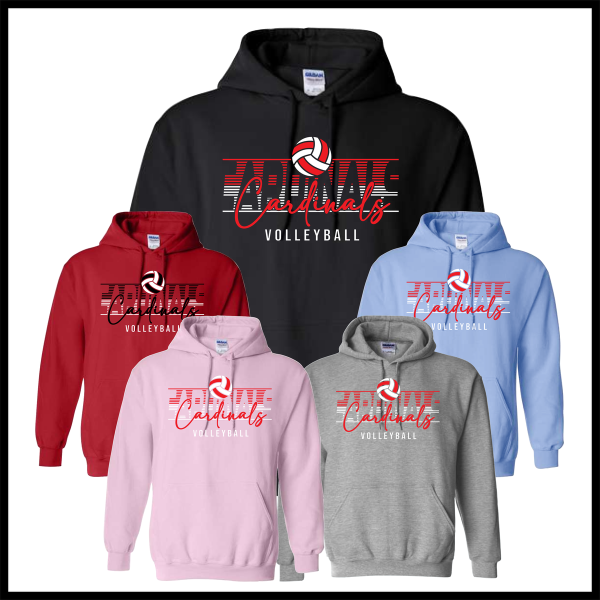 Harmony Grove Volleyball Cotton Blend Hoodie Sweatshirt