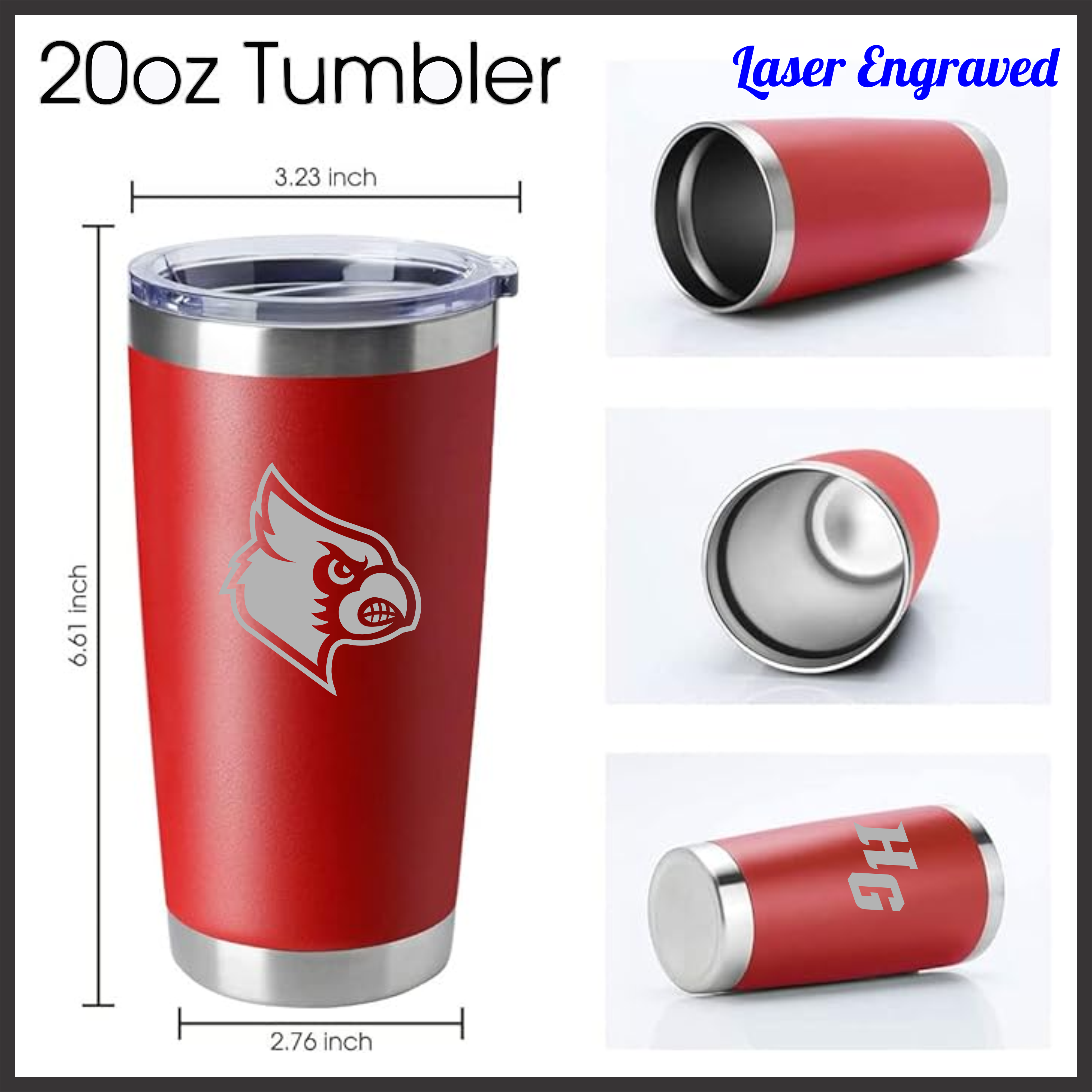 Harmony Grove Laser Engraved 20 oz Tumbler