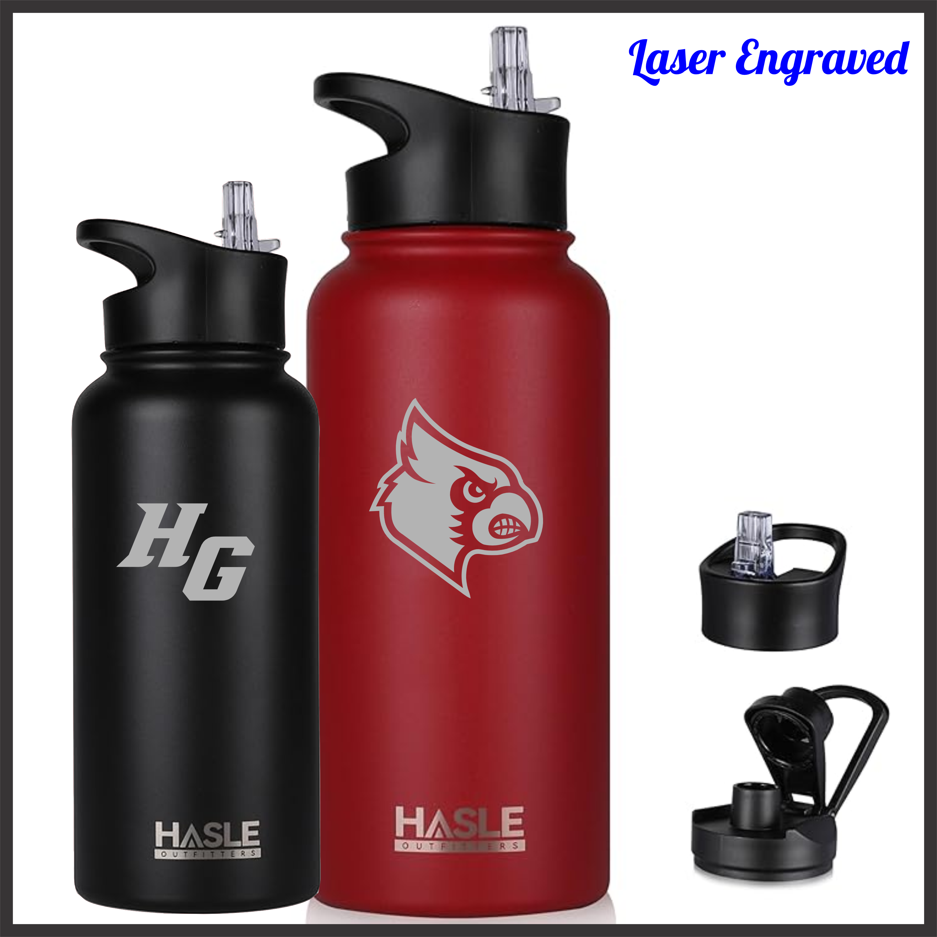 Harmony Grove Laser Engraved 32 oz Sport Water Bottle