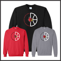 Harmony Grove Basketball Circle Logo Cotton Blend Crewneck Sweatshirt