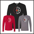 Harmony Grove Basketball Circle Logo Long Sleeve Ringspun Cotton T-Shirt