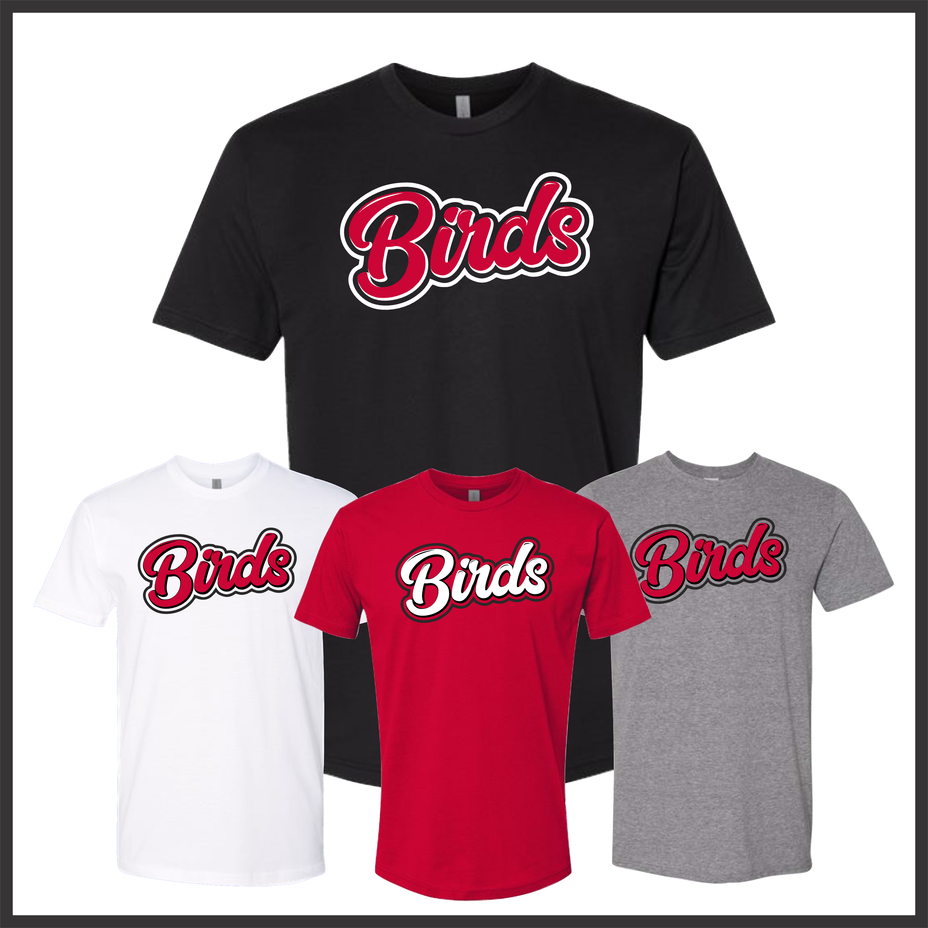 Harmony Grove Birds Short Sleeve Ringspun Cotton T-Shirt