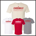 Harmony Grove Cardinals Basketball Short Sleeve Ringspun Cotton T-Shirt
