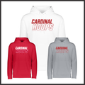 Harmony Grove Cardinal Hoops 100% Poly Wicking Hoodie Sweatshirt