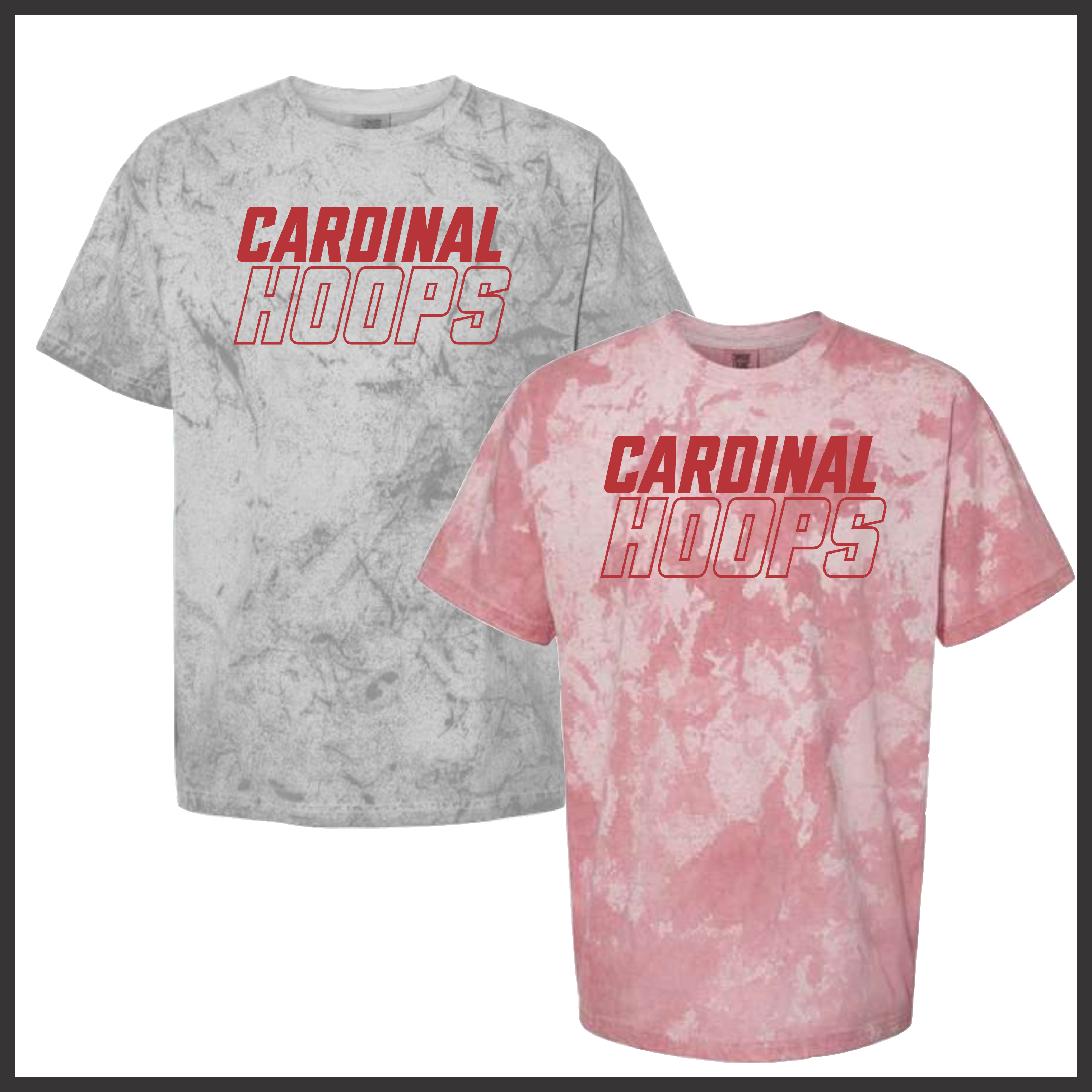 Harmony Grove Cardinal Hoops Short Sleeve Comfort Colors Colorblast T-Shirt