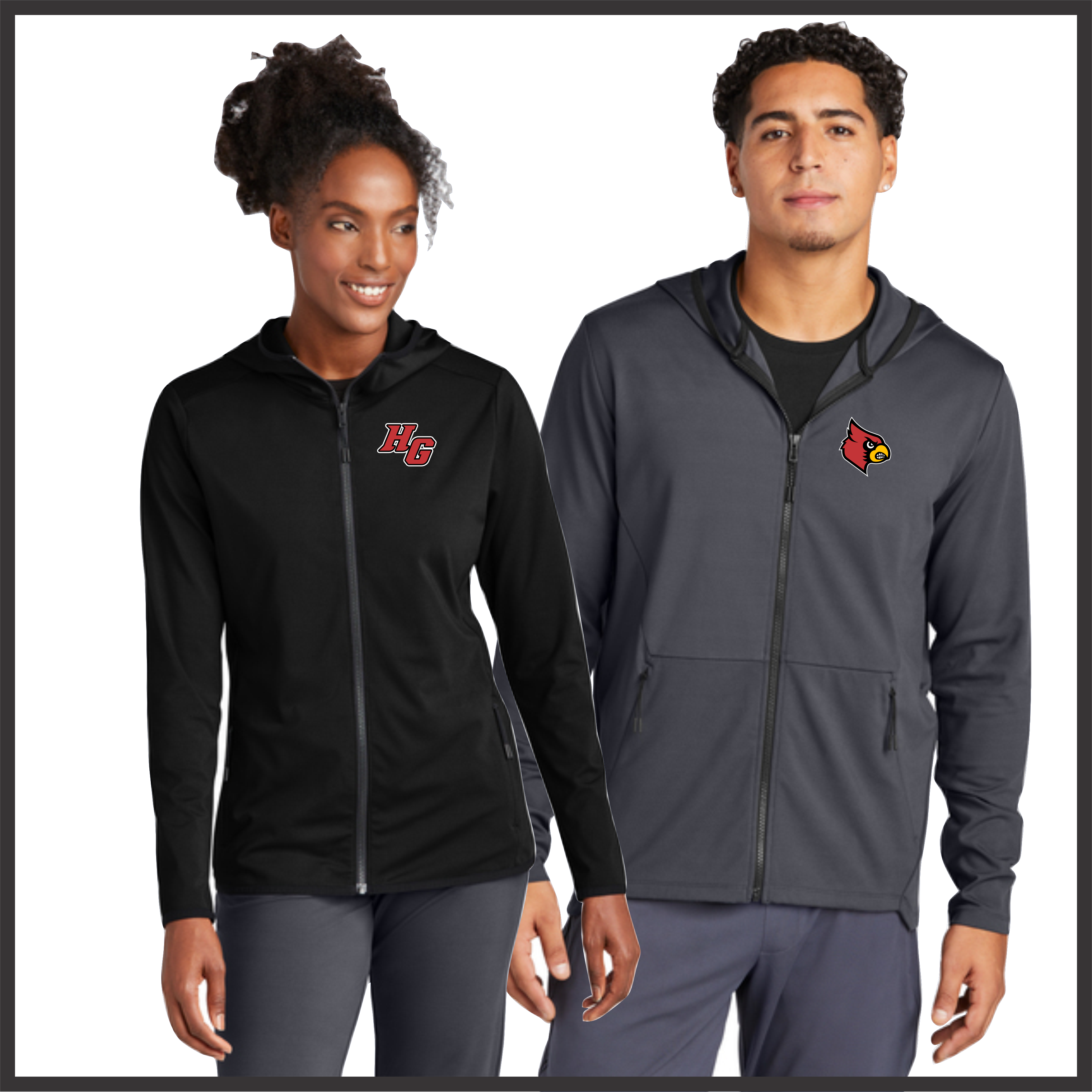 Harmony Grove Poly Spandex Warm Up Jacket