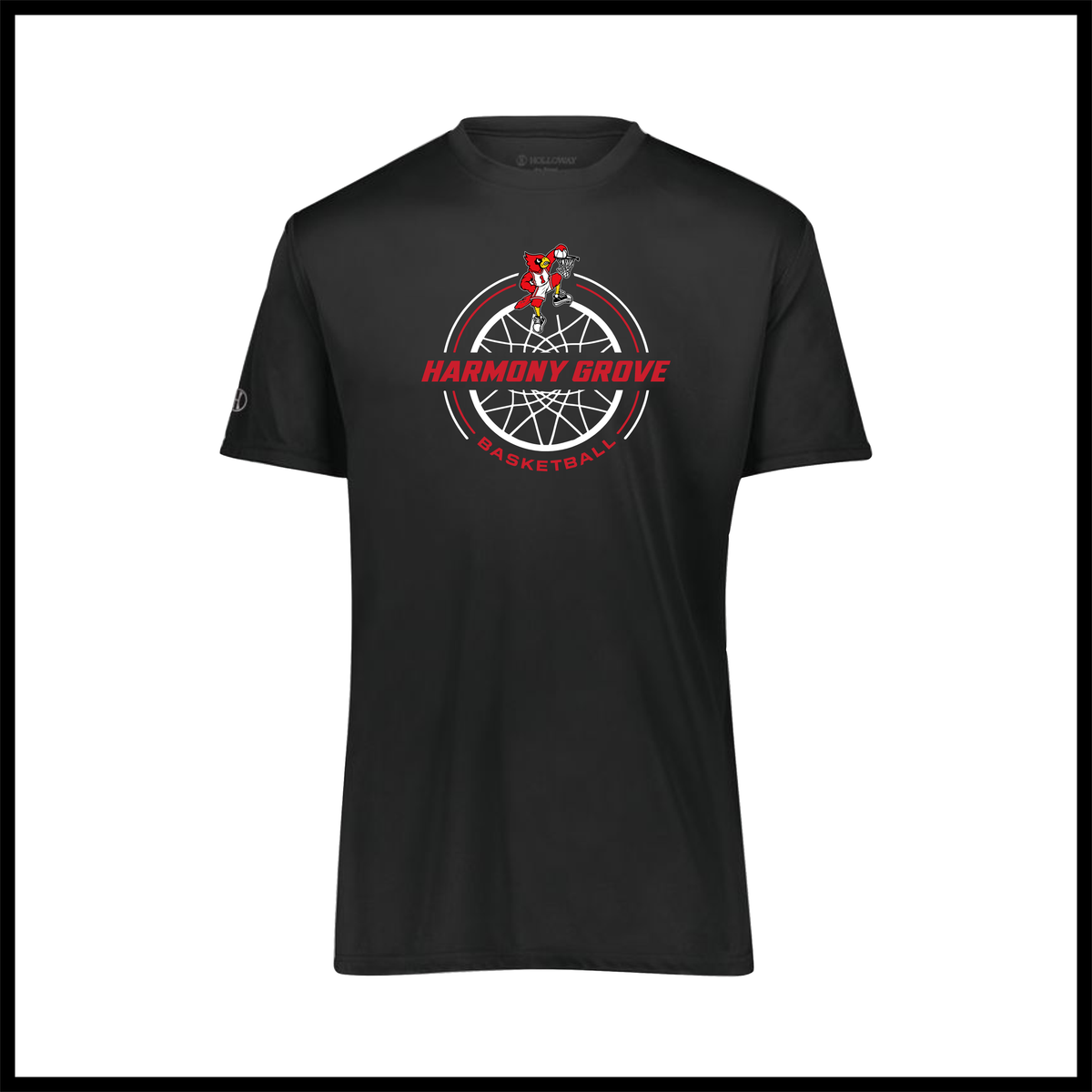 HGFCB26 Harmony Grove Basketball Short Sleeve 100% Poly Wicking T-Shirt