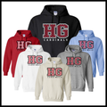HGFCB26 Checkered HG Cotton Blend Hoodie Sweatshirt