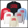 HGFCB26 Polka Dot CARDS Cotton Blend Crewneck Sweatshirt