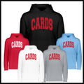 HGFCB26 Polka Dot CARDS 100% Poly Wicking Hoodie Sweatshirt