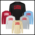 HGFCB26 Polka Dot CARDS Long Sleeve 100% Poly Wicking T-Shirt