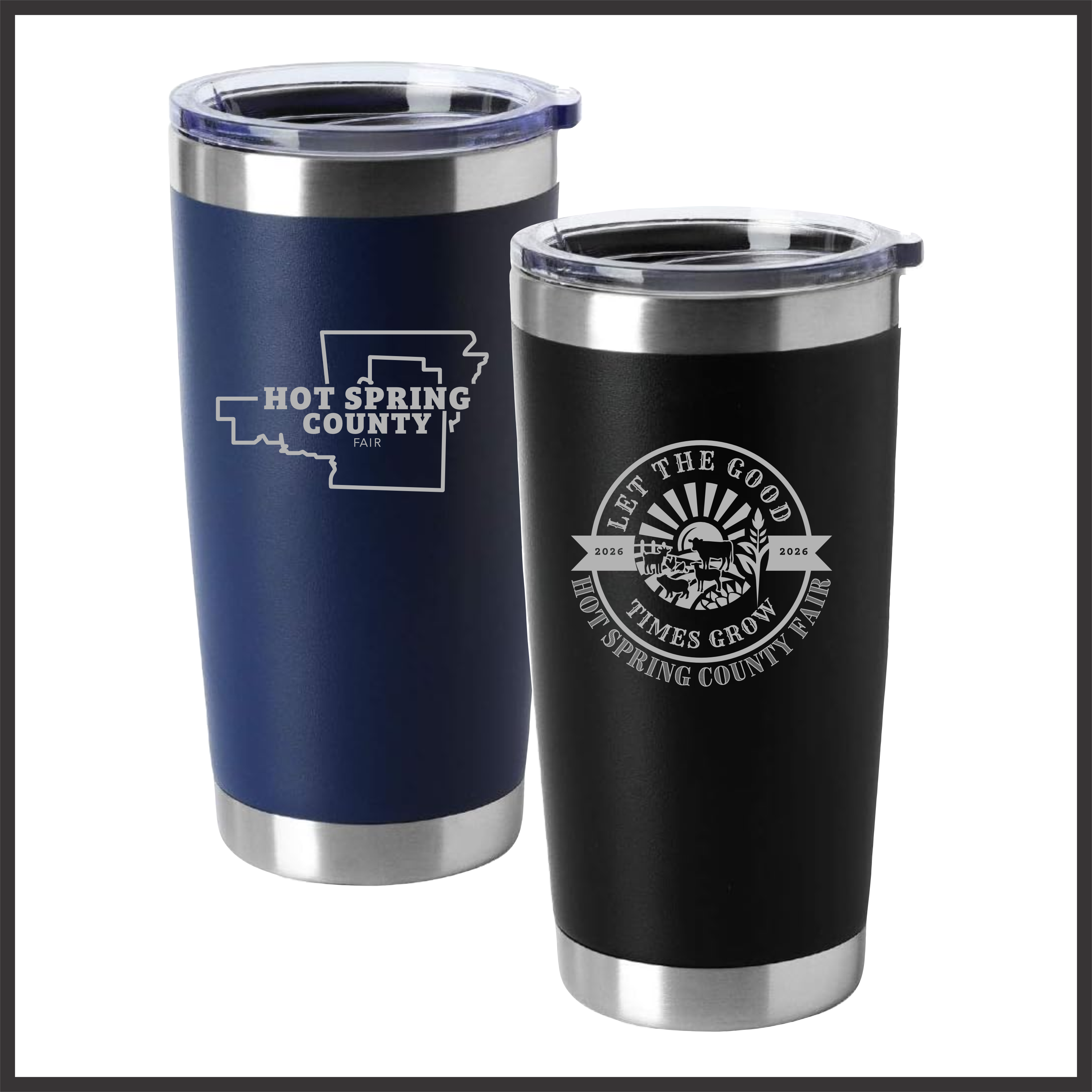 Hot Spring County Fair Laser Engraved 20 oz Tumbler