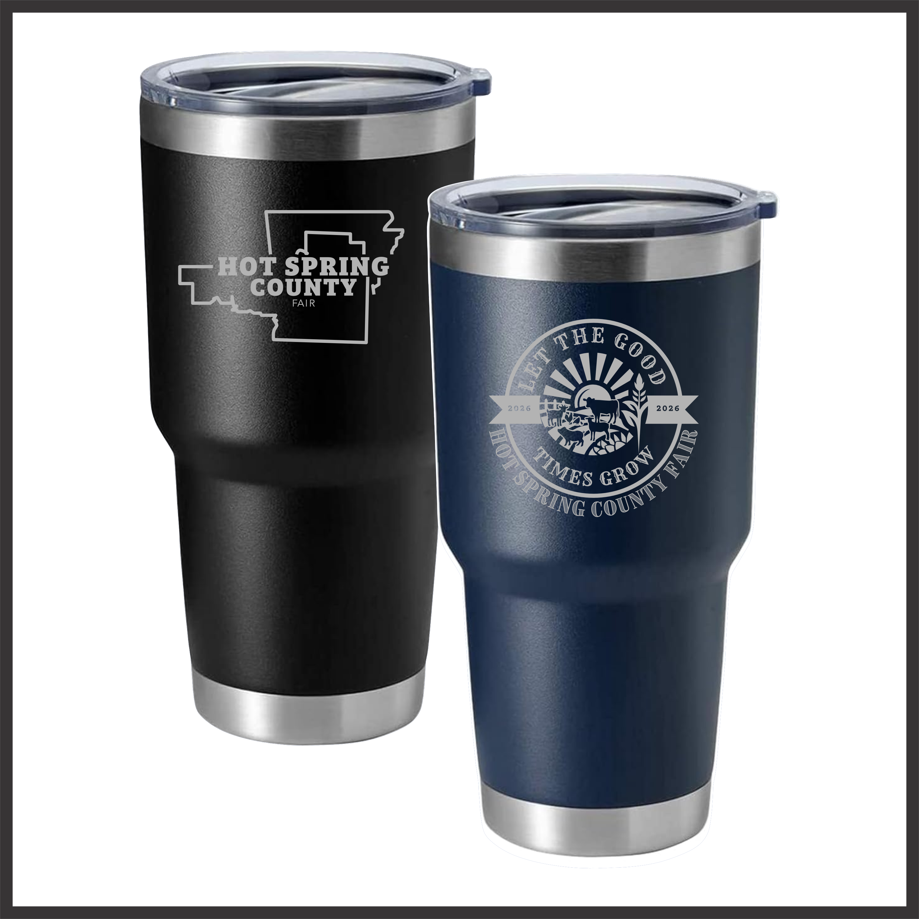 Hot Spring County Fair Laser Engraved 30 oz Tumbler