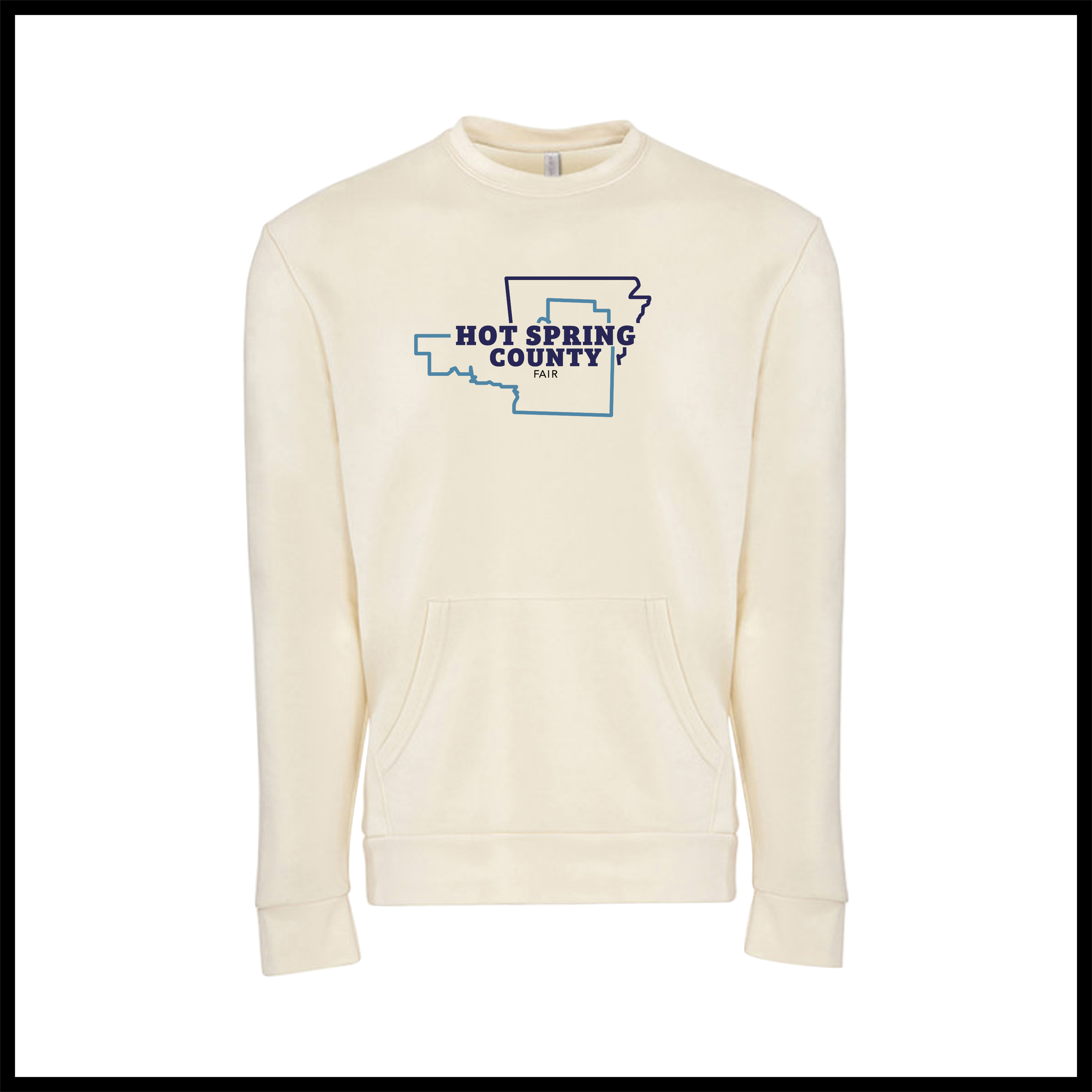 Hot Spring County Fair COUNTY LOGO *POCKET* Crewneck Sweatshirt