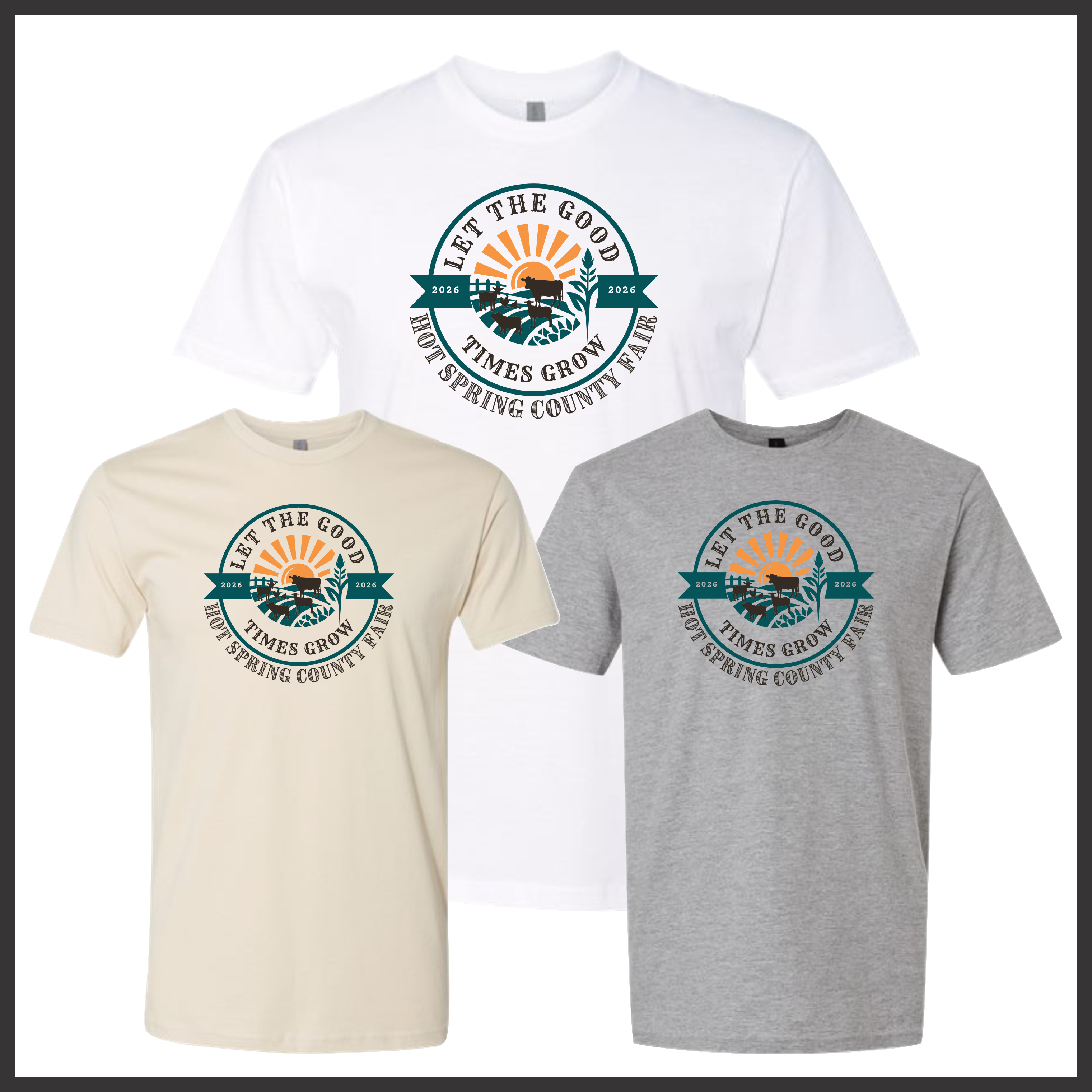 Hot Spring County Fair Short Sleeve Ringspun Cotton T-Shirt