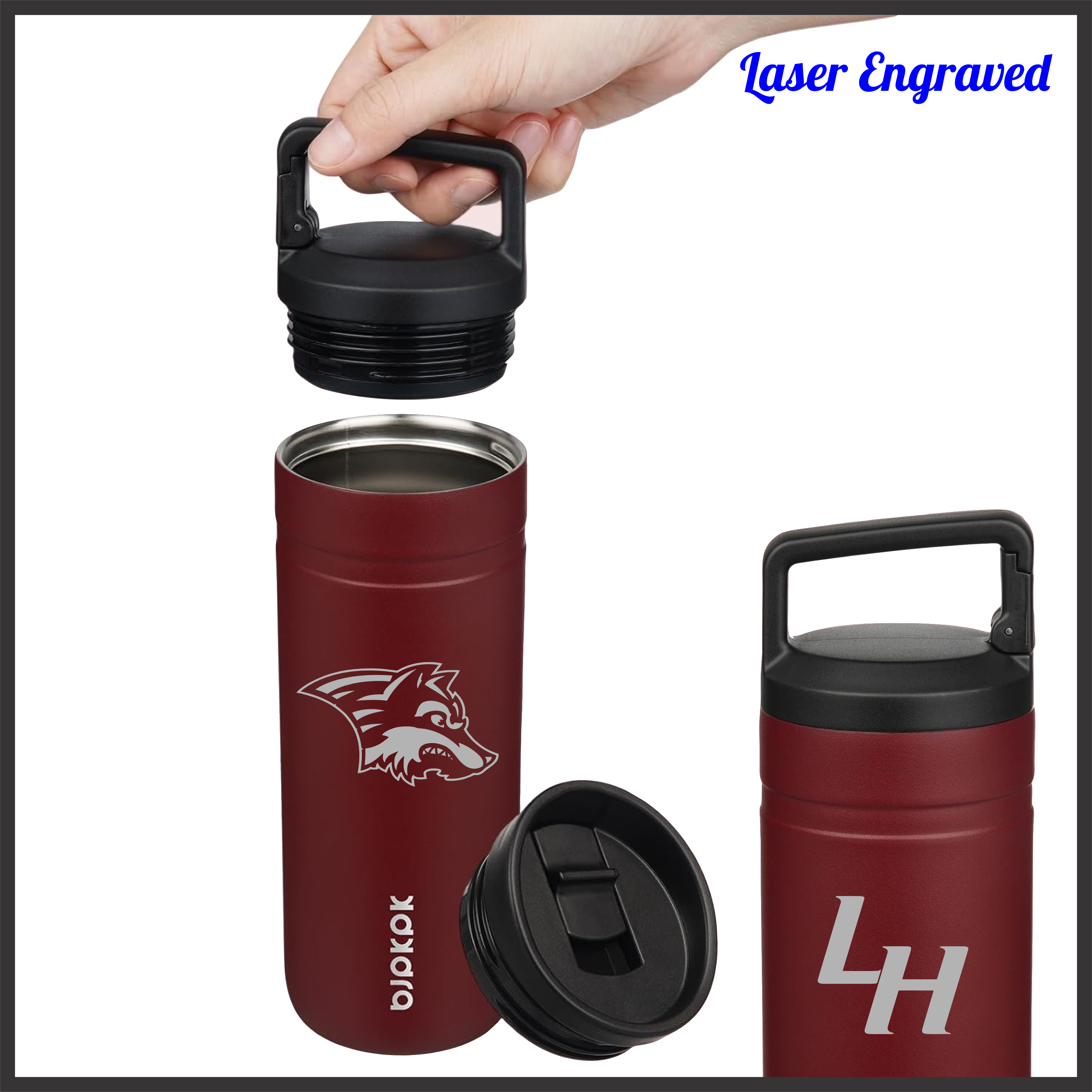 Lake Hamilton 20 oz Laser Engraved Water Bottle