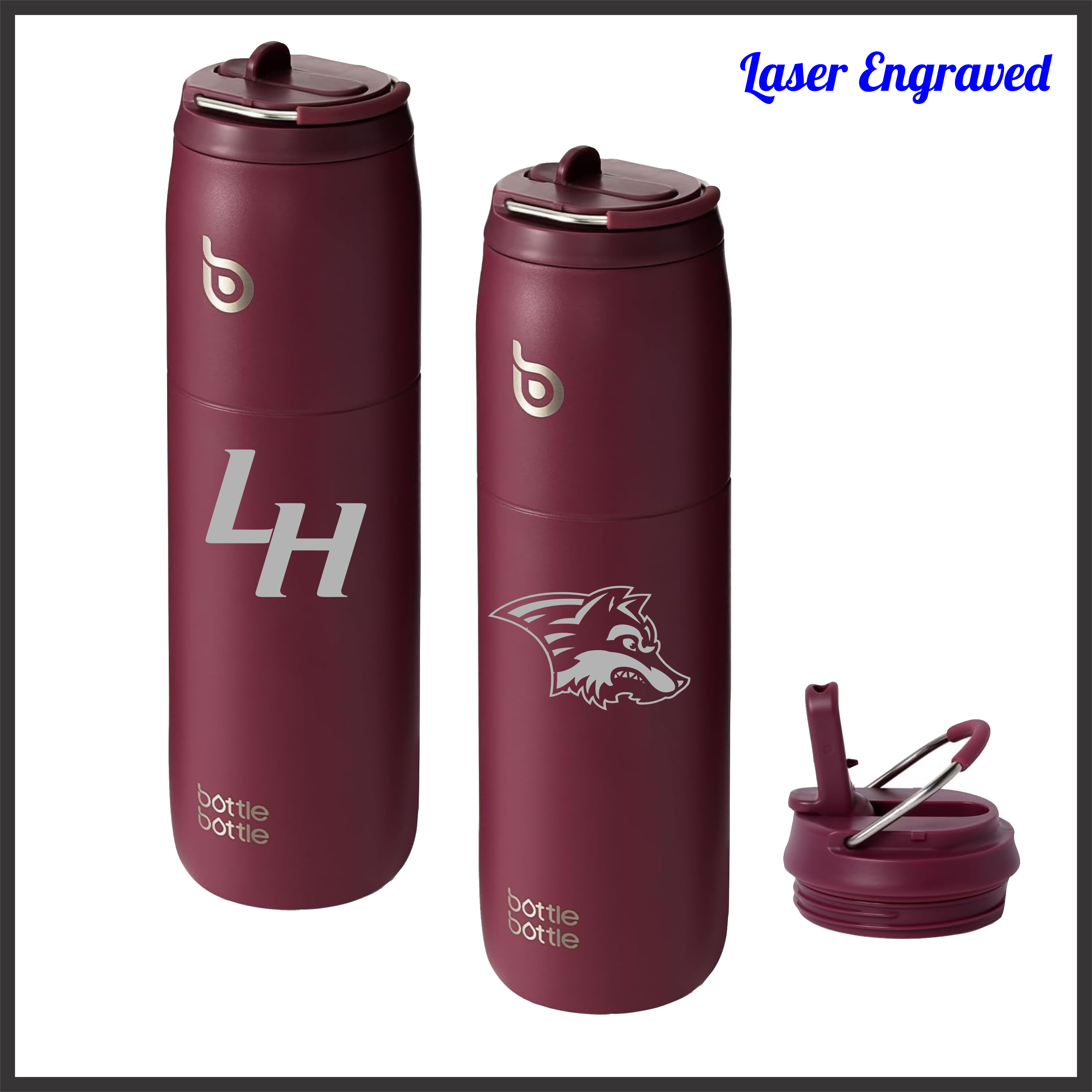 Lake Hamilton 32 oz Laser Engraved Water Bottle