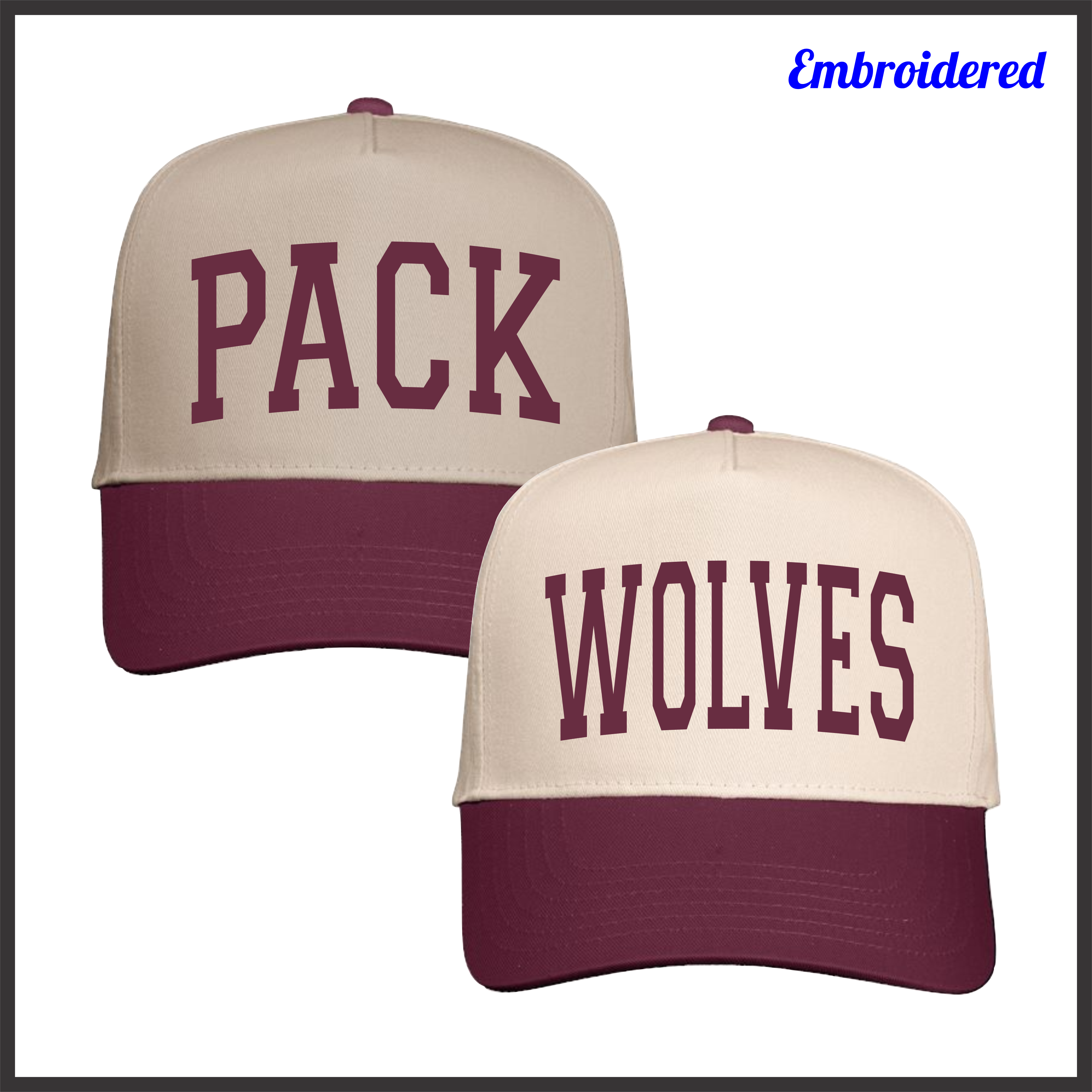 Lake Hamilton 5 Panel Block Text Cap