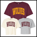 Lake Hamilton Polka Dot Wolves Boxy Crop T-Shirt