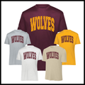 Lake Hamilton Polka Dot Wolves Short Sleeve 100% Poly Wicking T-Shirt
