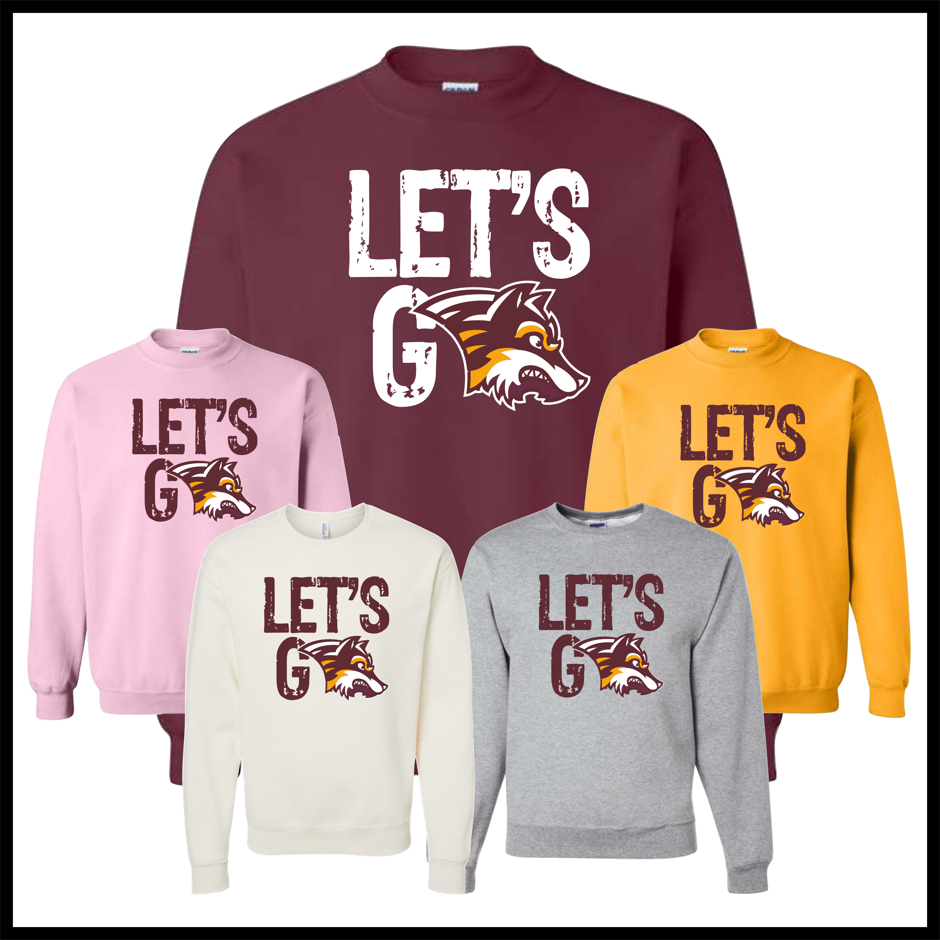 Lake Hamilton Let's Go Cotton Blend Crewneck Sweatshirt