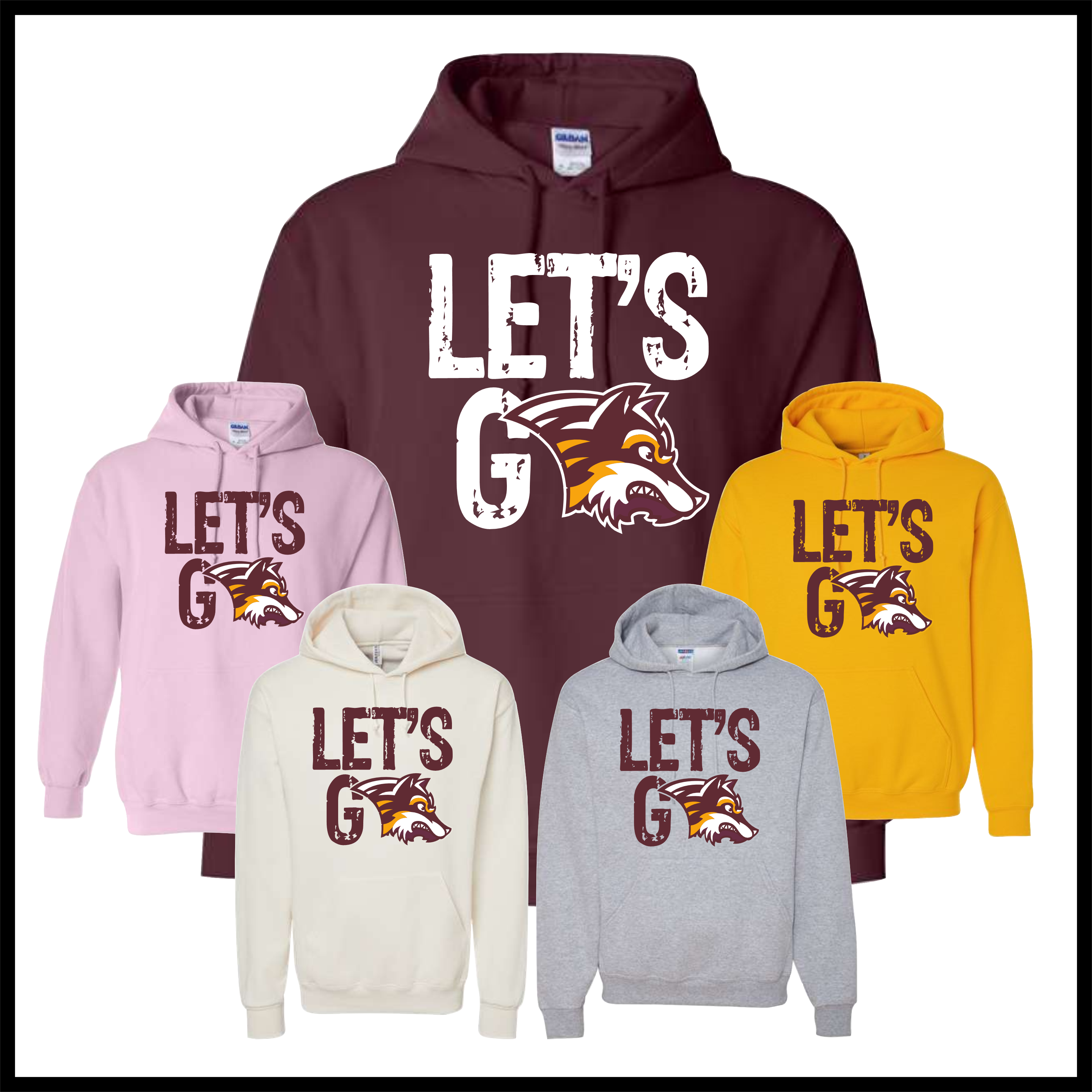 Lake Hamilton Let's Go Cotton Blend Hoodie Sweatshirt