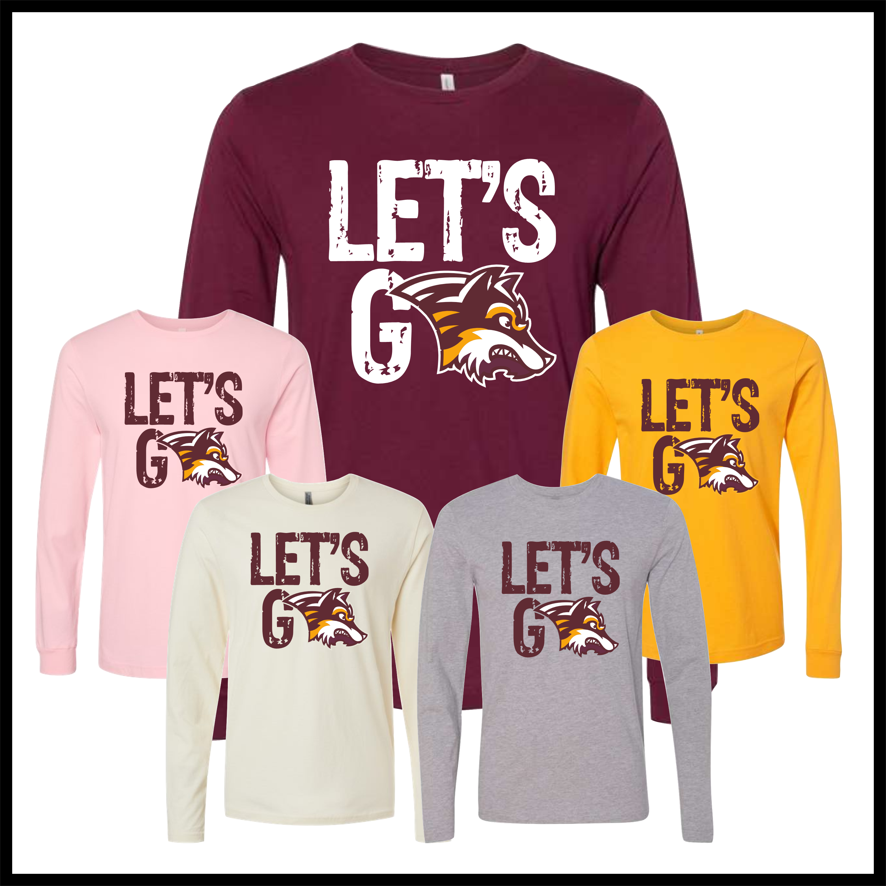 Lake Hamilton Let's Go Long Sleeve Ringspun Cotton T-Shirt