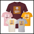Lake Hamilton Striped Wolves Short Sleeve Ringspun Cotton T-Shirt