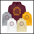 Lake Hamilton Vintage Wolves 100% Poly Wicking Fleece Hoodie Sweatshirt
