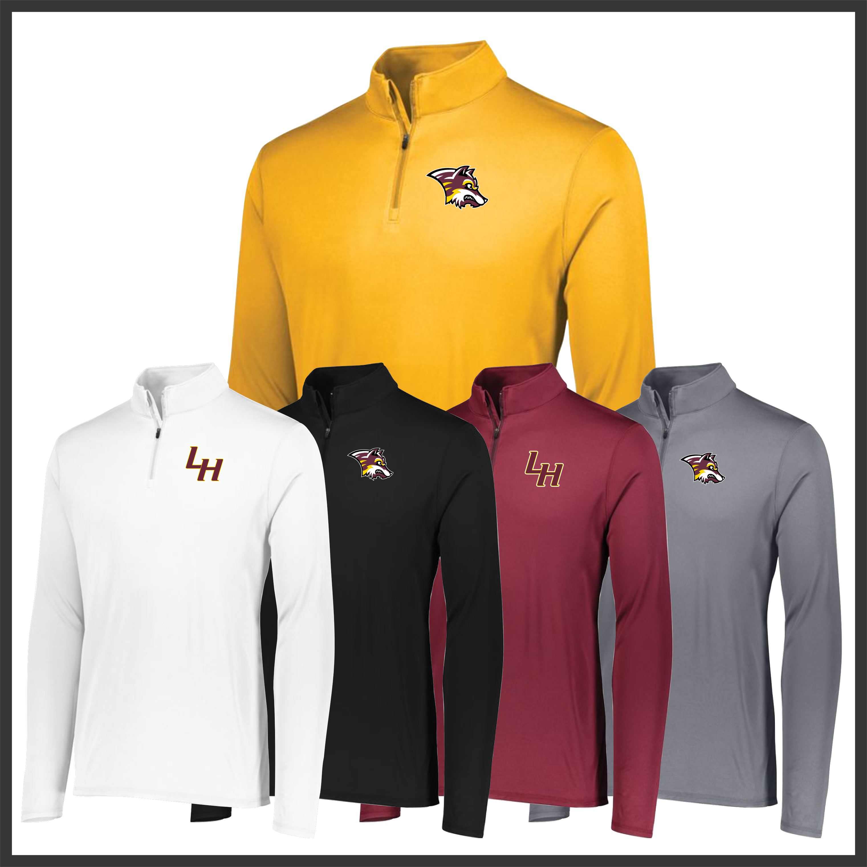 Lake Hamilton Lightweight 1/4 Zip 100% Poly Performance Pullover