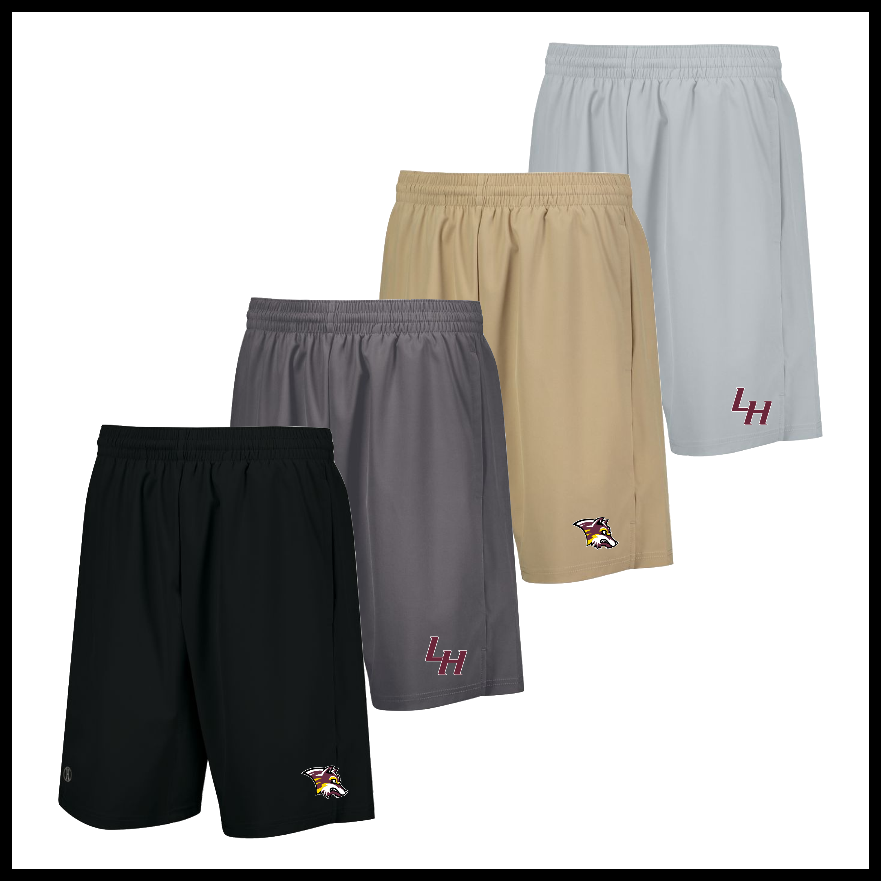 Lake Hamilton Mens/Boys Stretch Woven Athletic Shorts