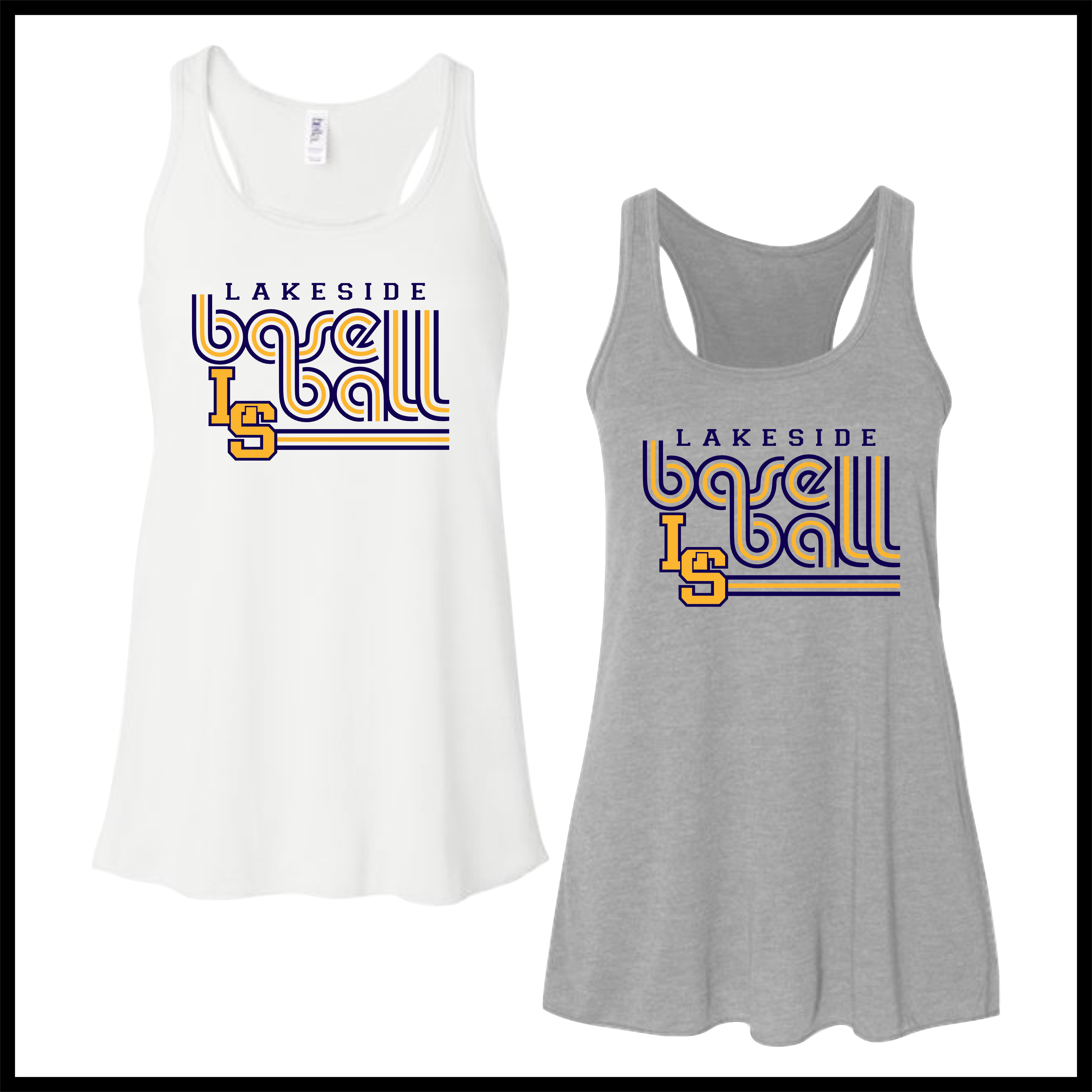 LTBA LS Baseball Women's Flowy Racerback Tank