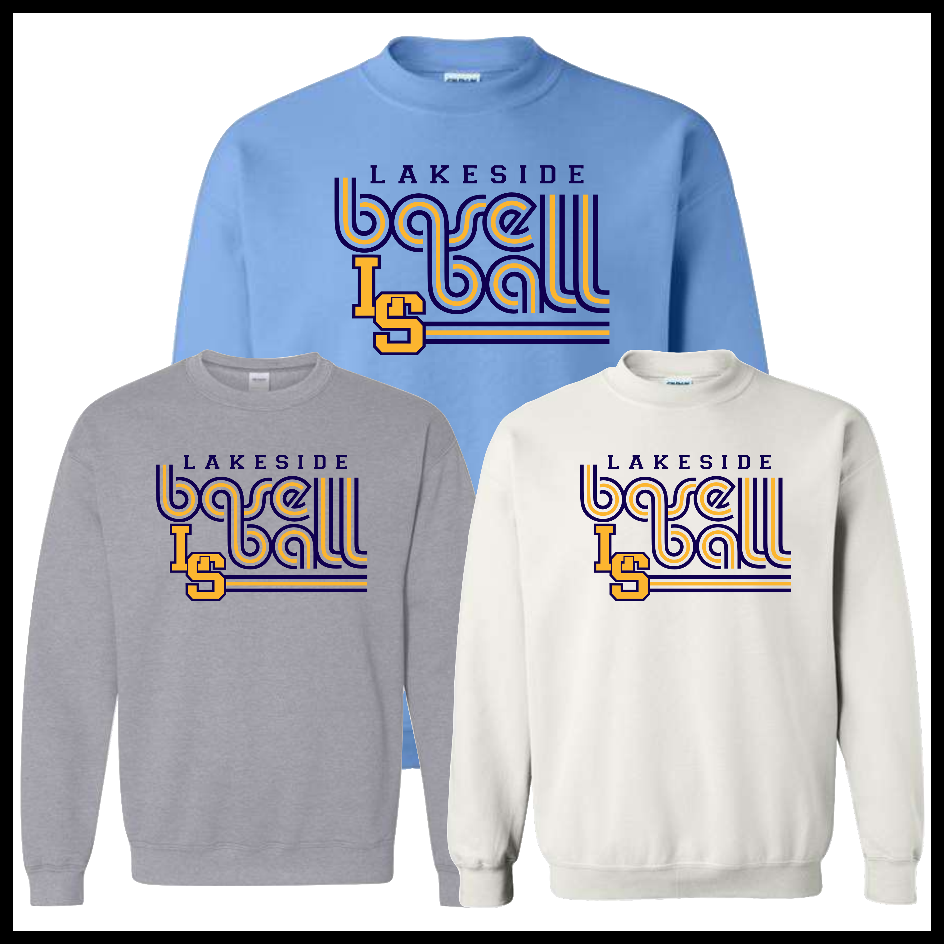 LTBA LS Baseball Cotton Blend Crewneck Sweatshirt