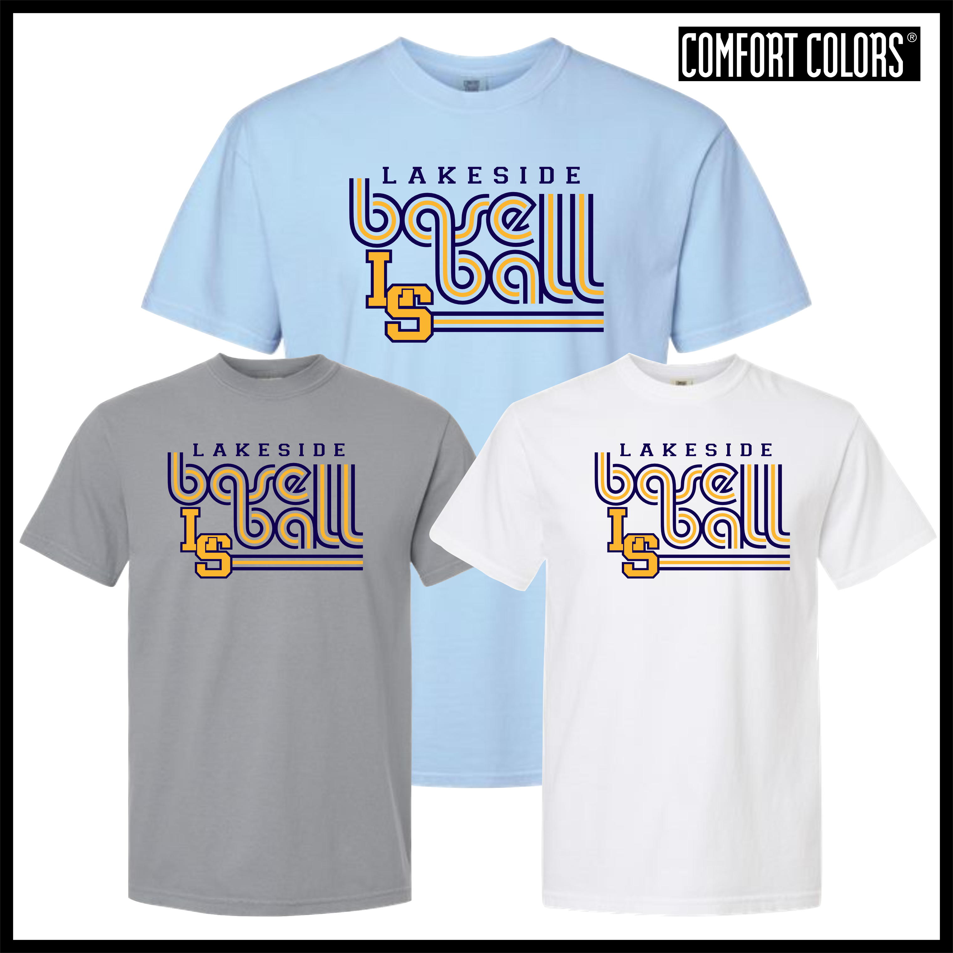 LTBA LS Baseball Short Sleeve Comfort Colors T-Shirt