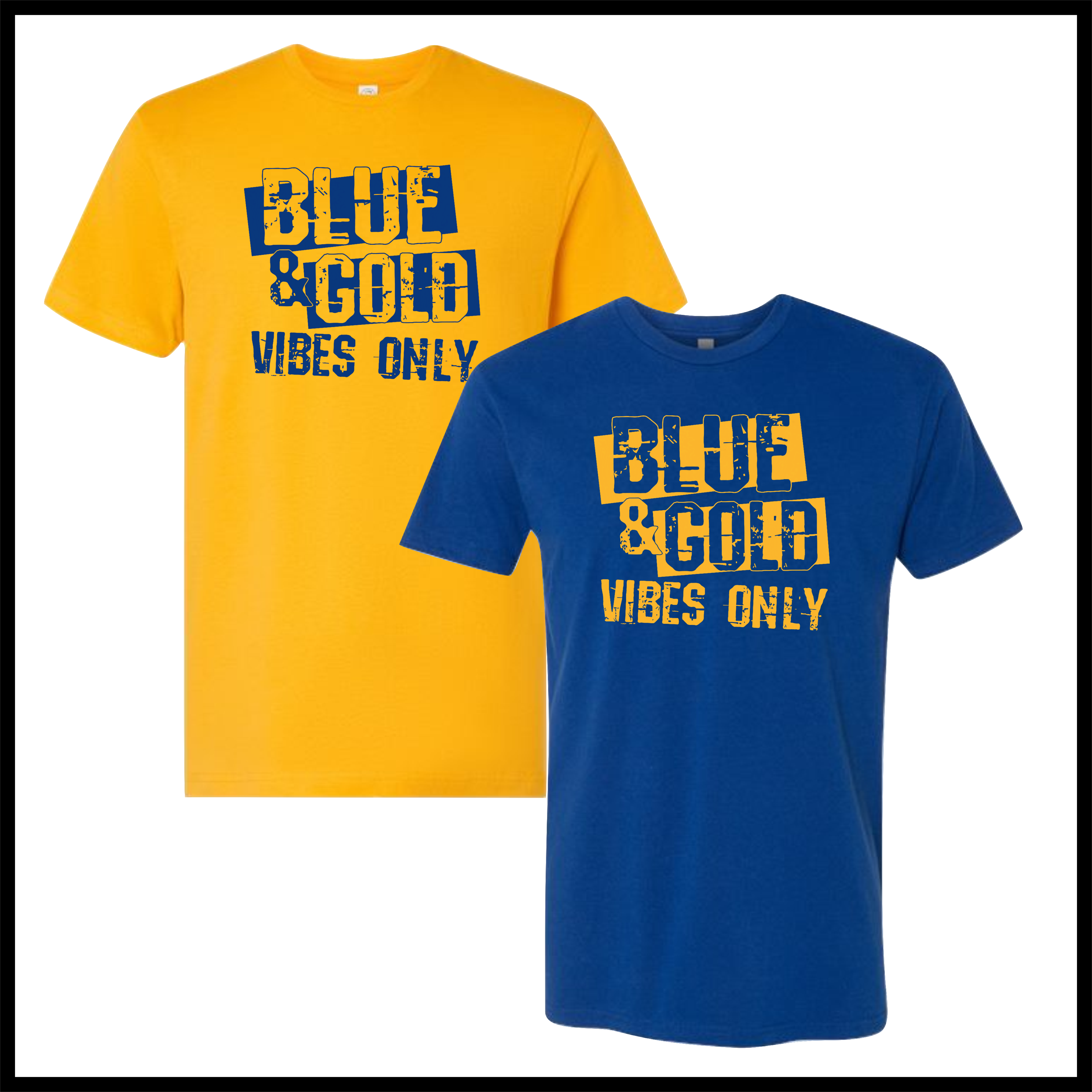 LTBA BLUE & GOLD Short Sleeve Cotton Blend T-Shirt