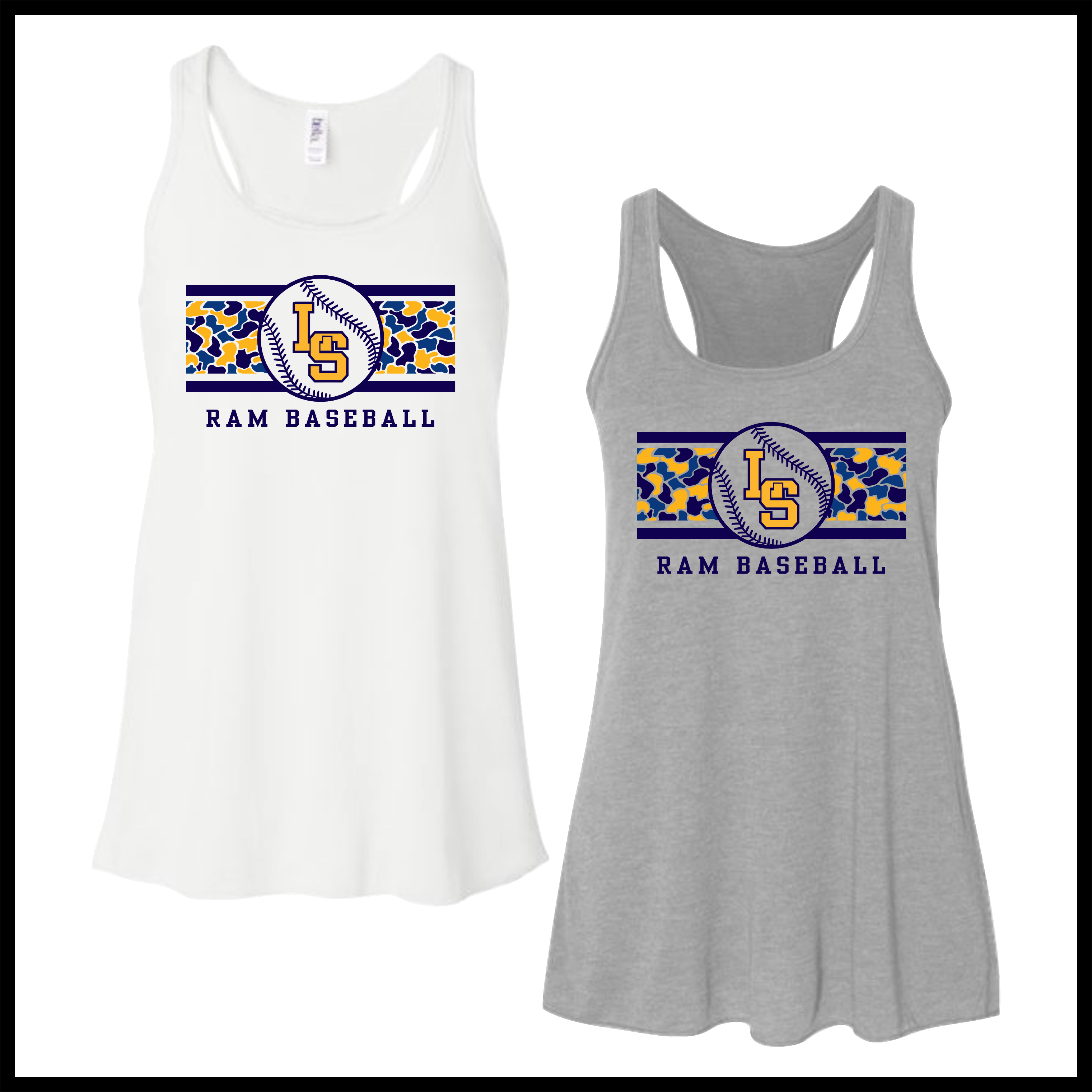LTBA Camo Print Women's Flowy Racerback Tank