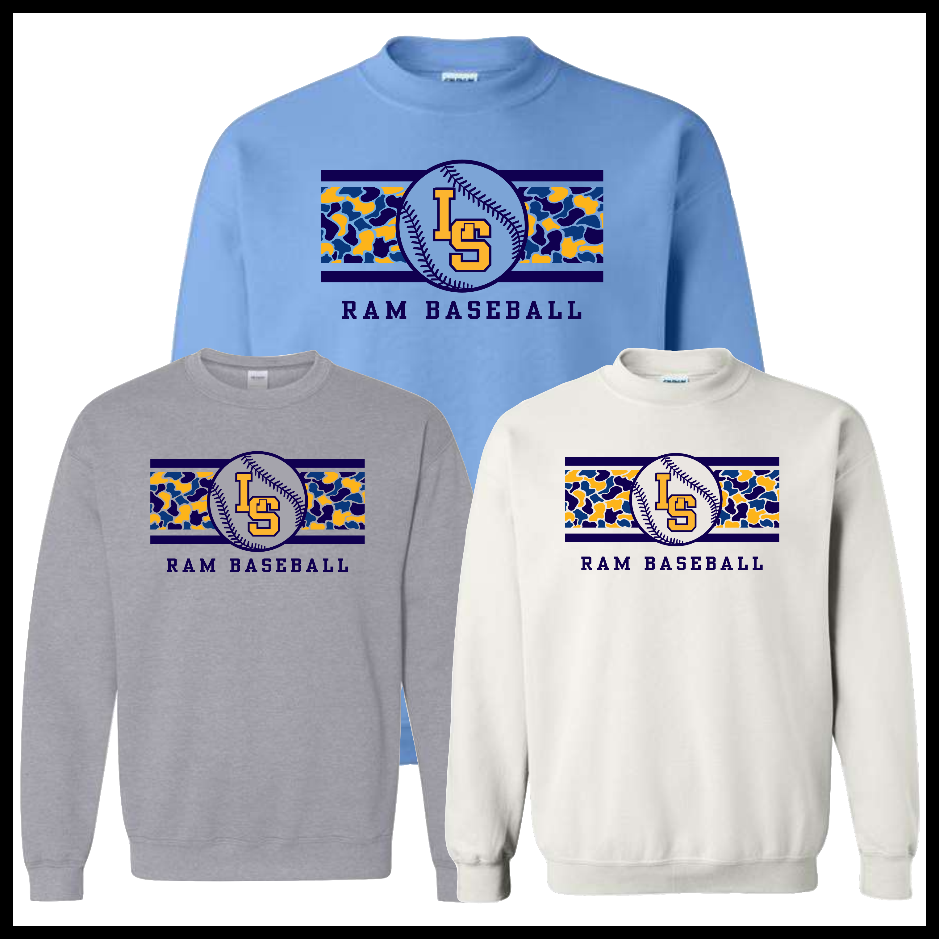 LTBA CAMO PRINT Cotton Blend Crewneck Sweatshirt
