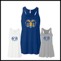 LTBA Distressed Ram Head Women's Flowy Racerback Tank