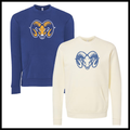 LTBA Distressed Ram Head Cotton Blend *POCKET* Crewneck Sweatshirt