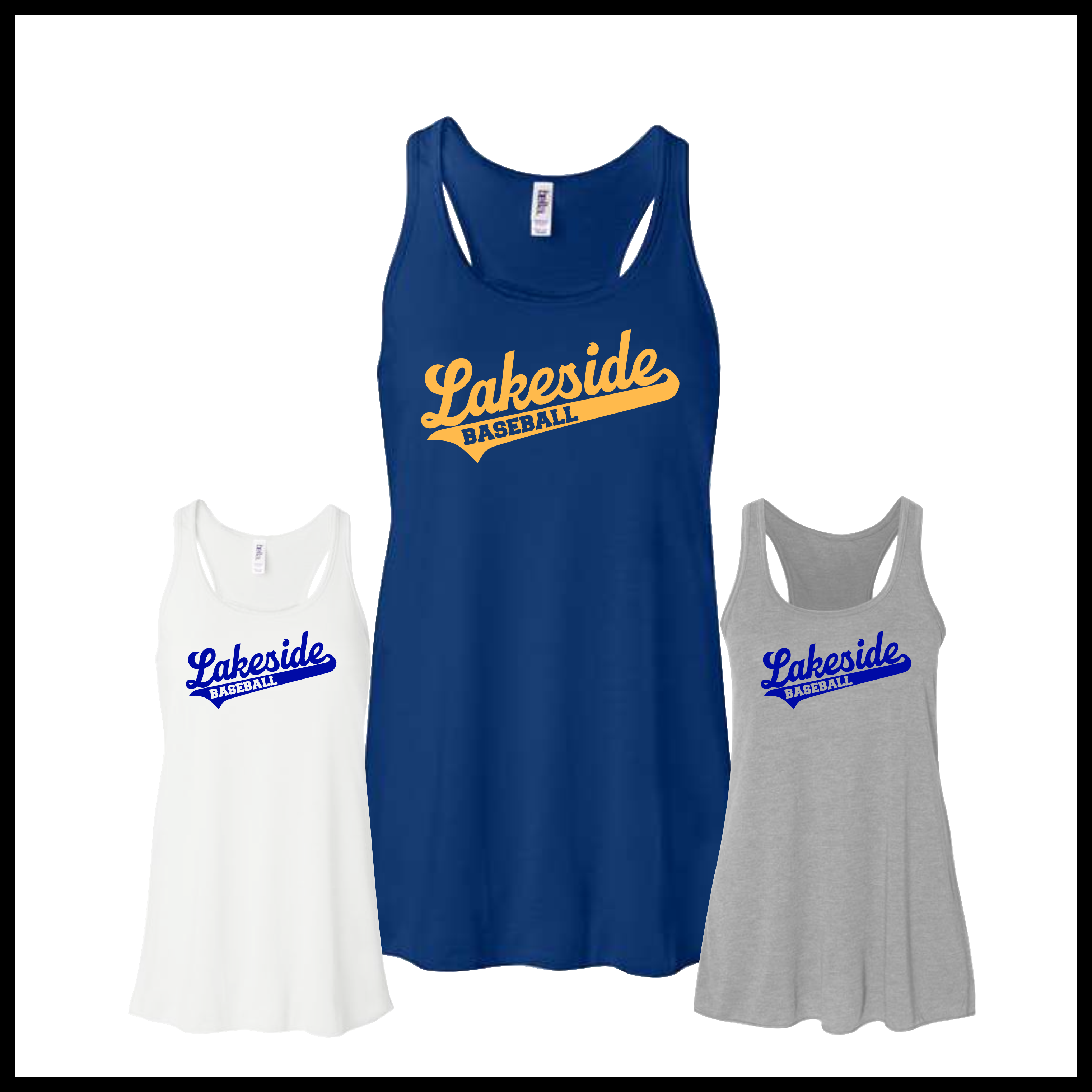 LTBA Lakeside Script Women's Flowy Racerback Tank