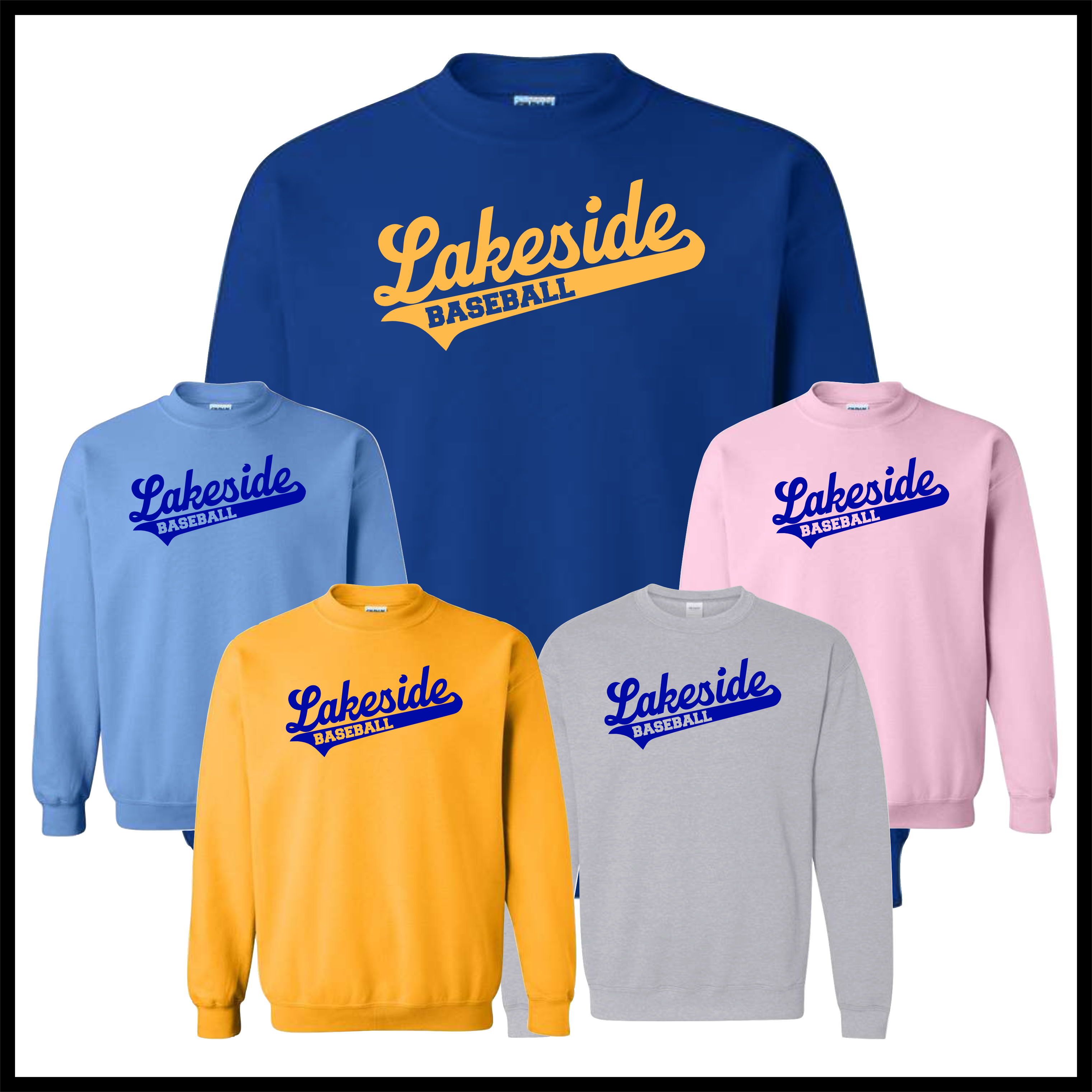 LTBA Lakeside Script Cotton Blend Crewneck Sweatshirt