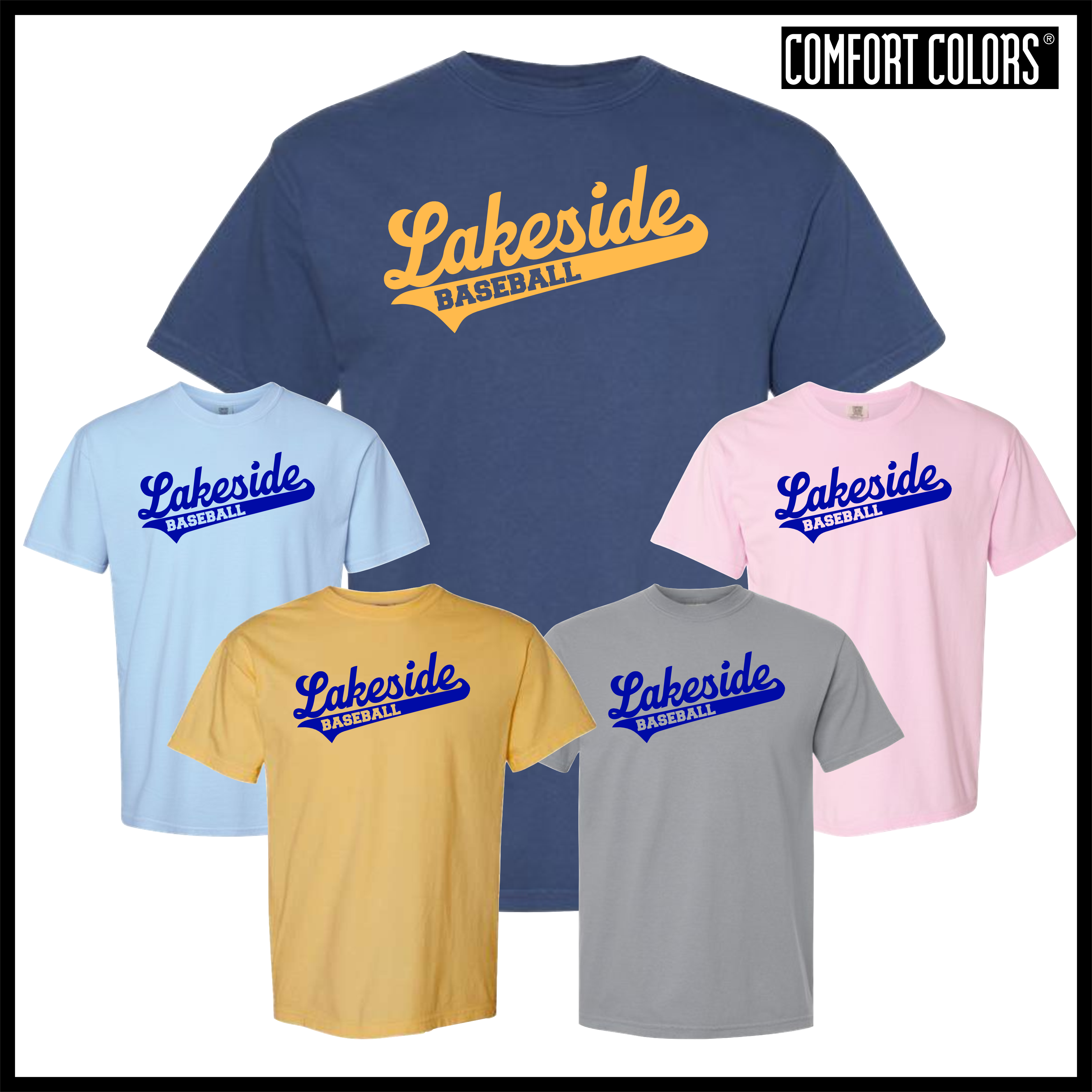 LTBA Lakeside Script Short Sleeve Comfort Colors T-Shirt
