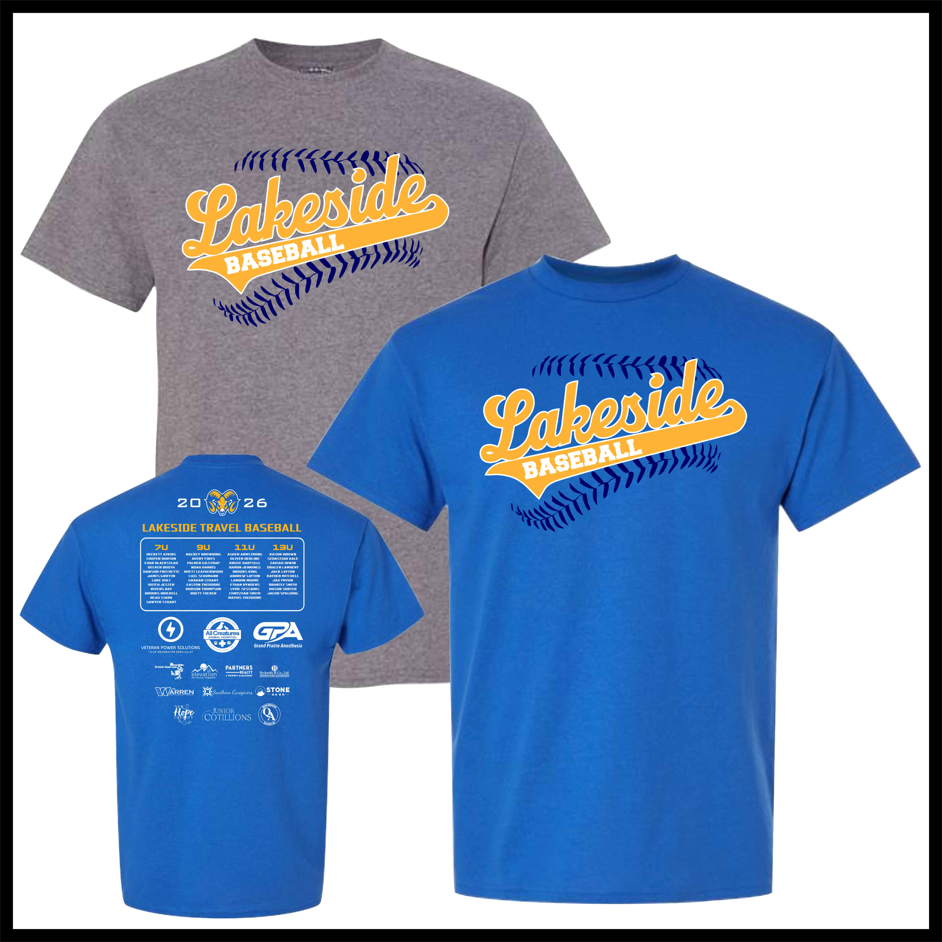 LTBA BASEBALL Short Sleeve Cotton Blend T-Shirt