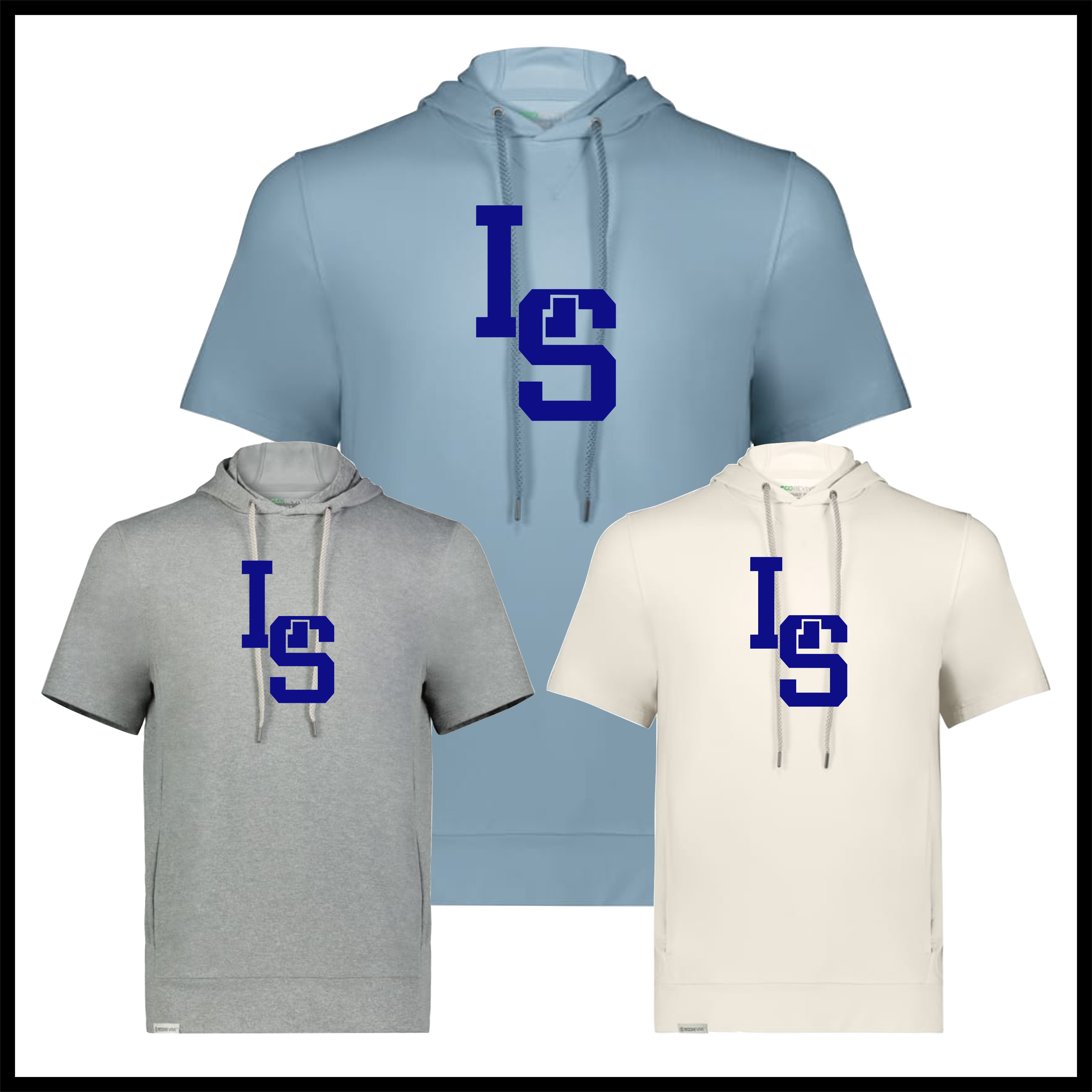 LTBA Stacked LS Soft Knit Short Sleeve Hooded Pullover