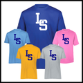 LTBA Stacked LS Short Sleeve 100% Poly Wicking T-Shirt