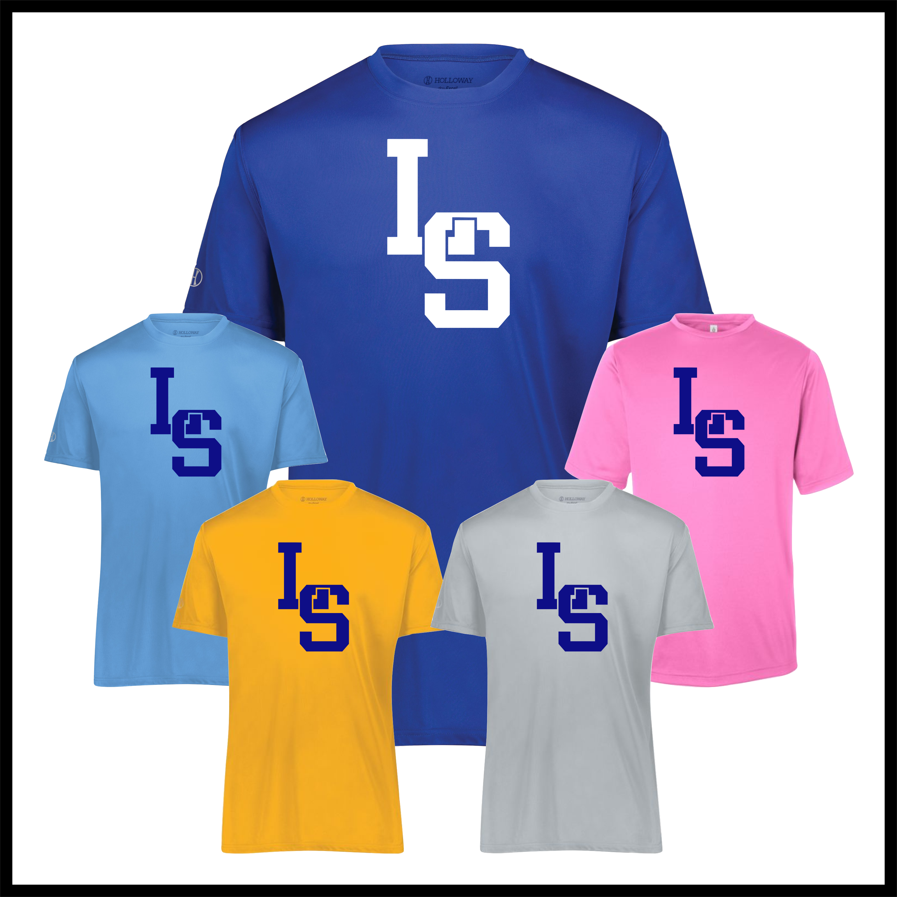LTBA Stacked LS Short Sleeve 100% Poly Wicking T-Shirt