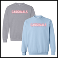 Lady Cardinals DOTTED CARDINALS TEXT Cotton Blend Crewneck Sweatshirt