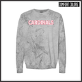 Lady Cardinals DOTTED CARDINALS TEXT Comfort Colors Colorblast Sweatshirt
