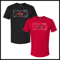 Lady Cardinals FIELD GRID Short Sleeve Ringspun Cotton T-Shirt